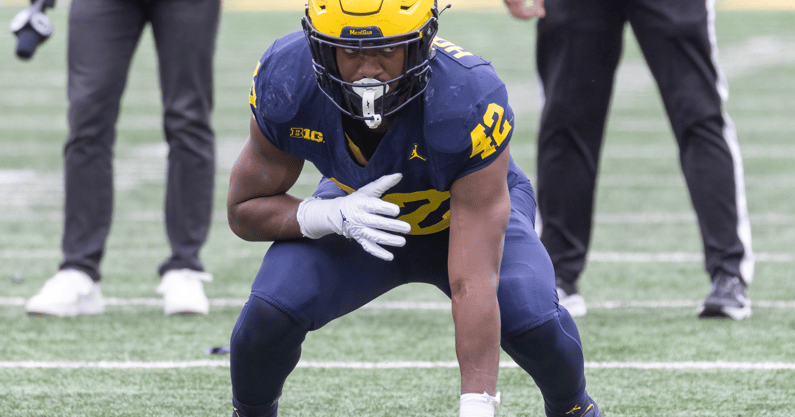Michigan tight end Jalen Hoffman is ready for more action in 2025. Photo: Lon Horwedel